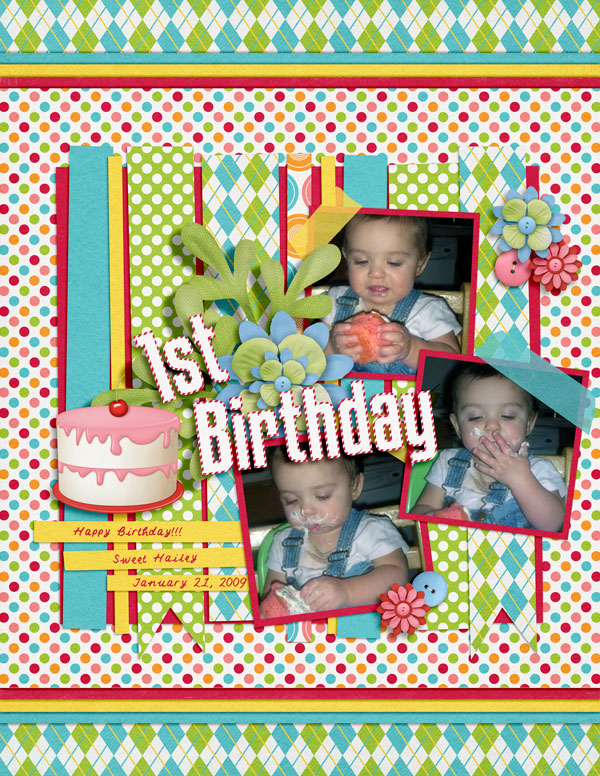 SCRAPPING WITH LIZ MARCH BLOG CHALLENGE