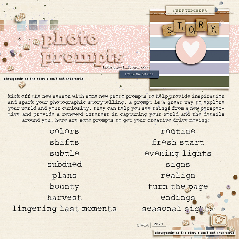 seasonal september photo prompts | from the tlp blog