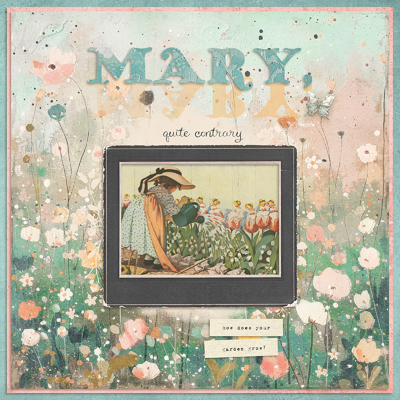 Sept 24 Art Journaling Muse Week I: Mary, Mary, quite contrary