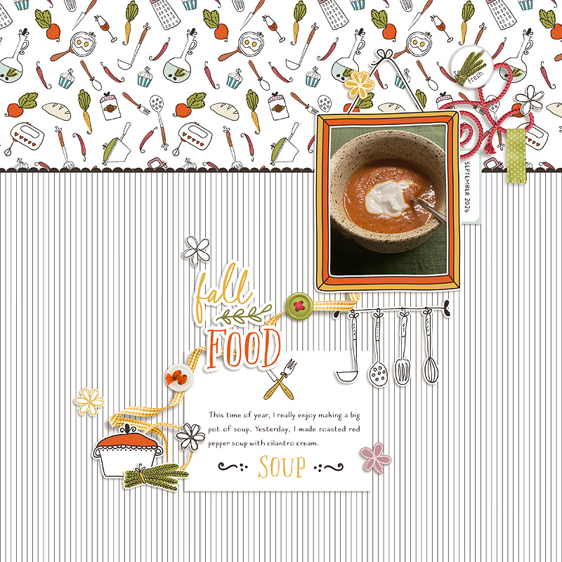 Sept 24 Scraplift Challenge: Fall Food