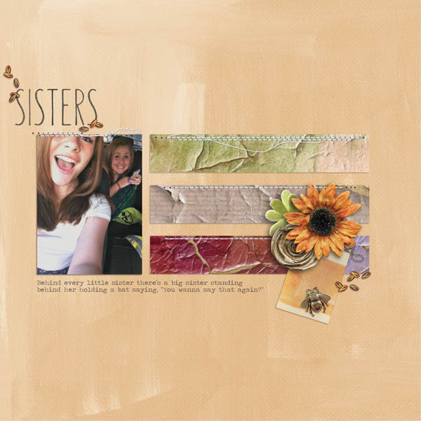 Sisters - October Scraplift Challenge