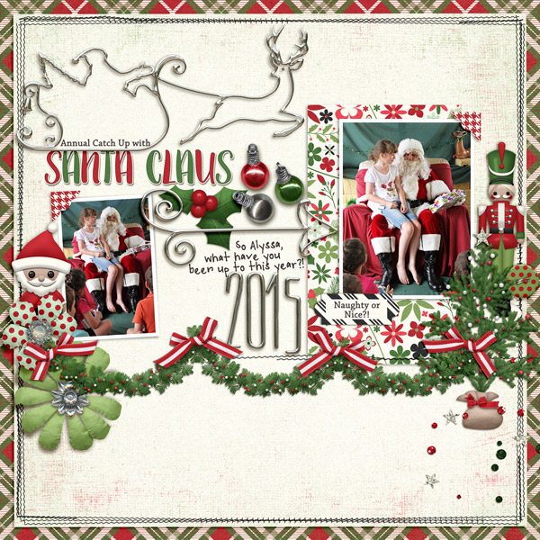 sitting with santa