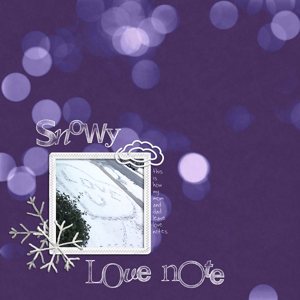 Snowy Love Note