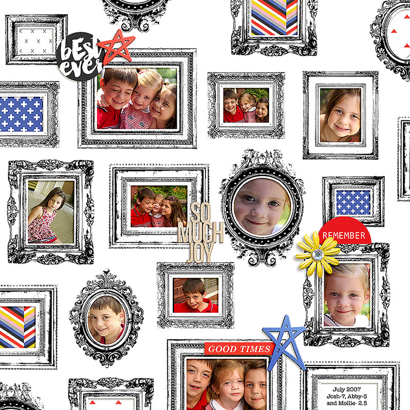 So Much Joy- Scrap Gals Make It March- Day 22 "Framed" Challenge