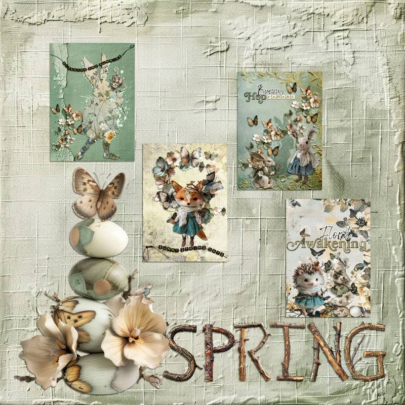 Spring ATCs - February + March Art Journal Muse Challenge 4