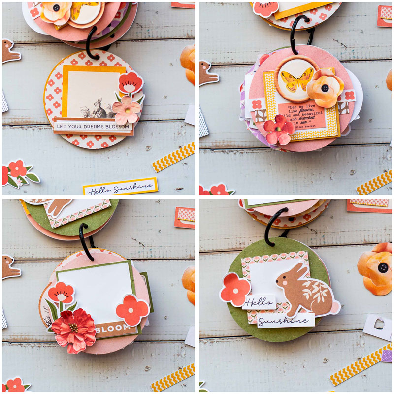 Spring Blooms Mini Flip Album (hybrid)