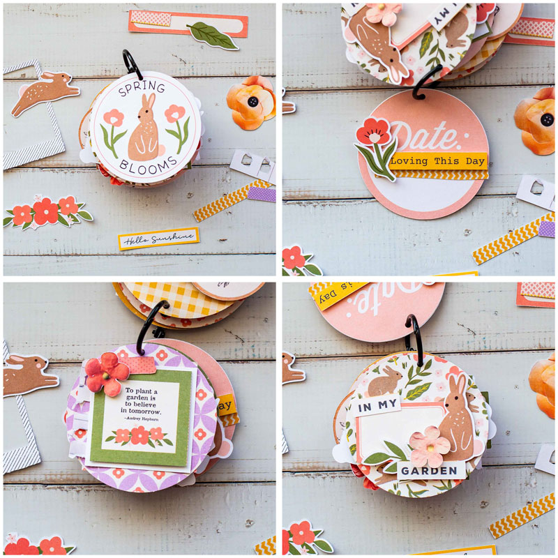 Spring Blooms Mini Flip Album (hybrid)