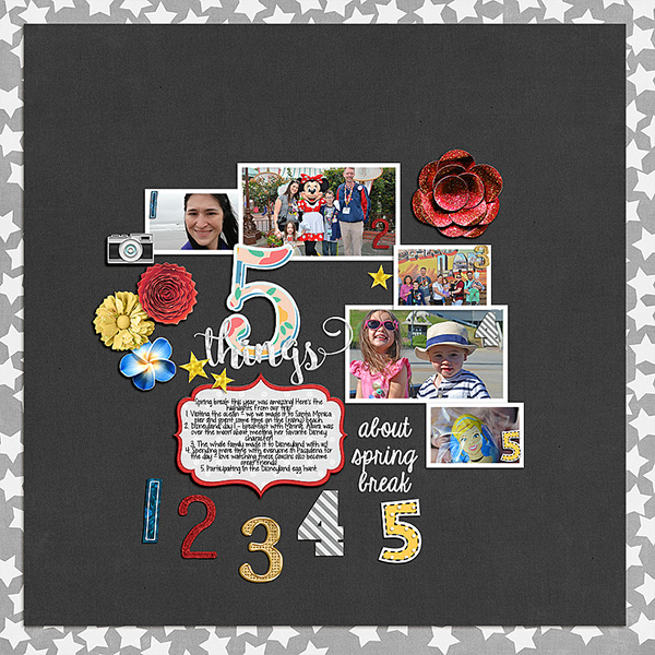 Spring Break Highlights (MOC7 - Day 21 - Using Numbers to Playfully Present a List)