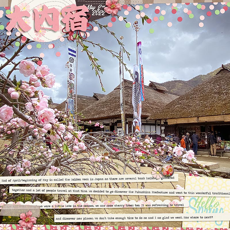 Spring in Ouchijuku - Fukushima Prefecture