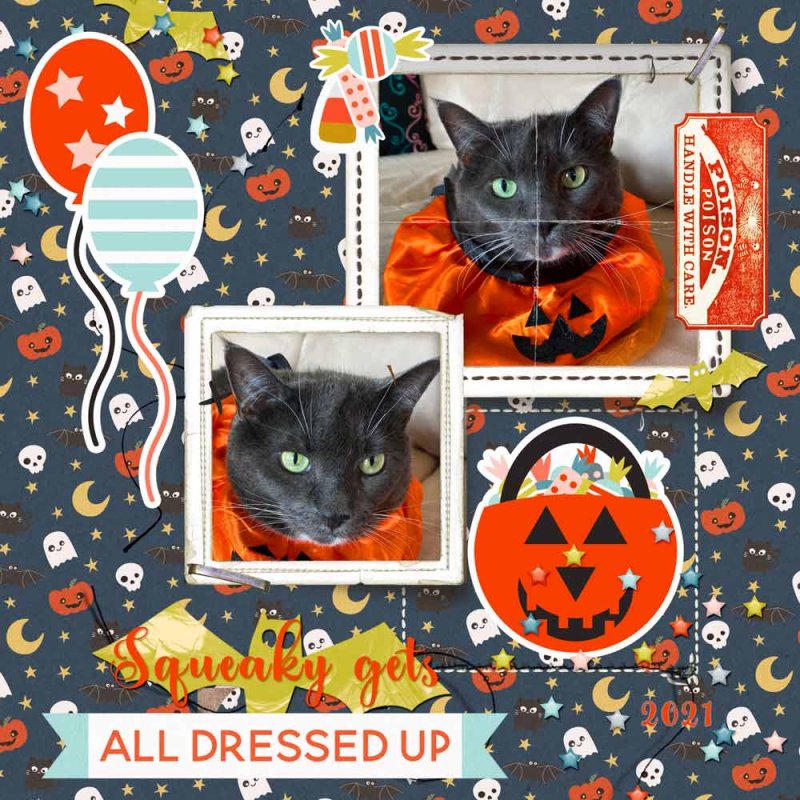 Squeaky Gets Dressed Up