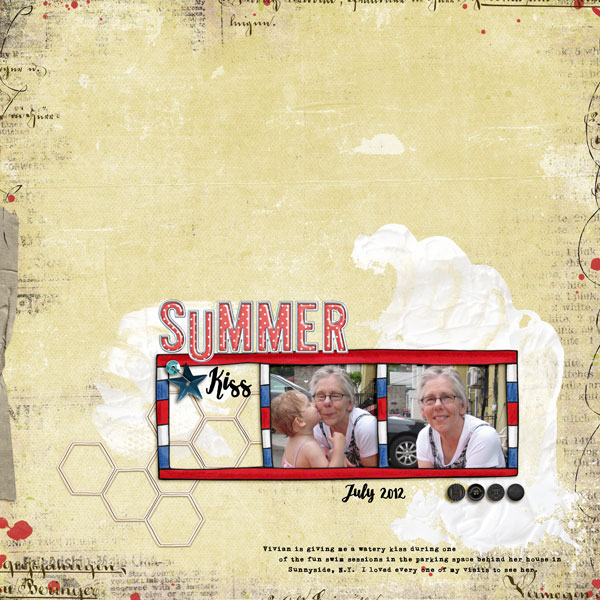 Summer Kiss  - July Speed Scrap