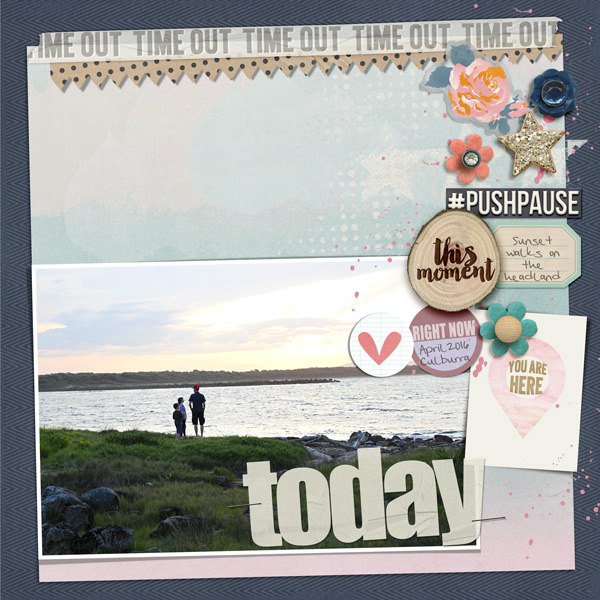 sunset moment (slow scrap re-do)