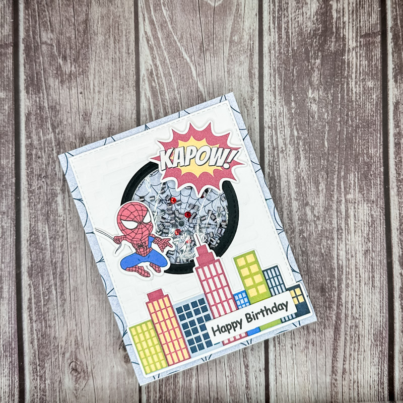 Superhero Shaker Card