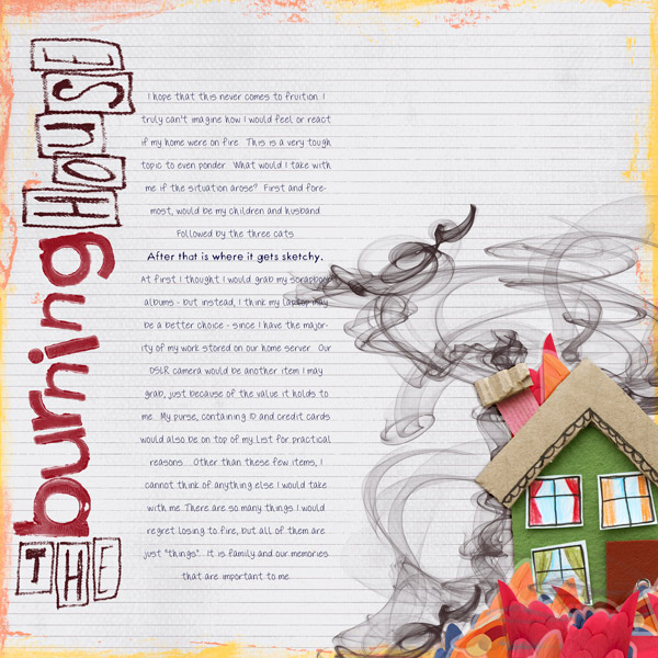 the burning house