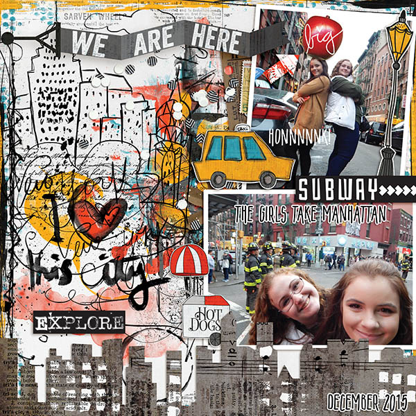 The Girl's Take Manhattan - MOC 2018 - Jan 15 Filled Layout (Style Challenge)