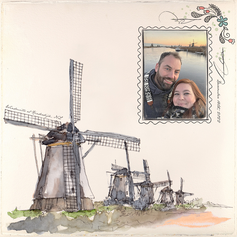 The Windmills At Kinderdijk, NL [LOD23 / 13FEB23 / REBECCA MCMEEN]