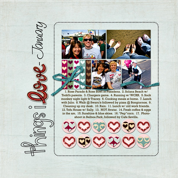 Things I Love:  January
