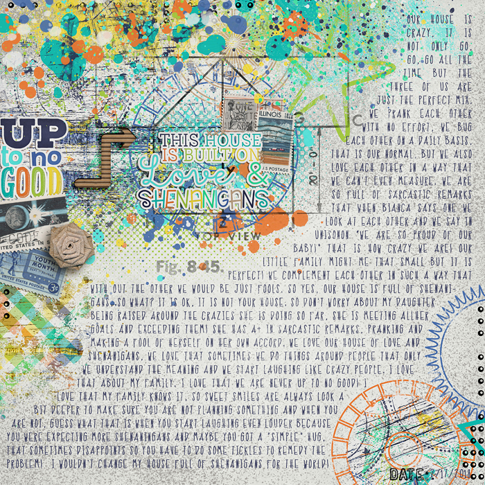 This House Is Built On Love & Shenanigans - Scaredy Cats Class - Assignment #2