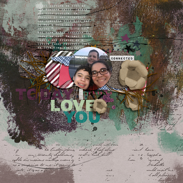 TODAY I LOVE YOU - Make Art & Journal Challenge #1