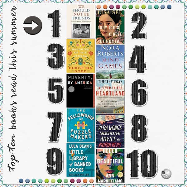Top Ten Books Read This Summer