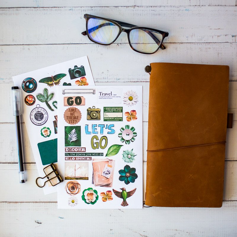 Travel Notebook stickers