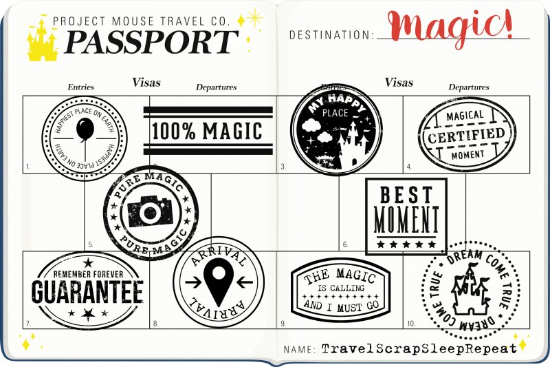 TravelScrapSleepRepeat Completed Passport