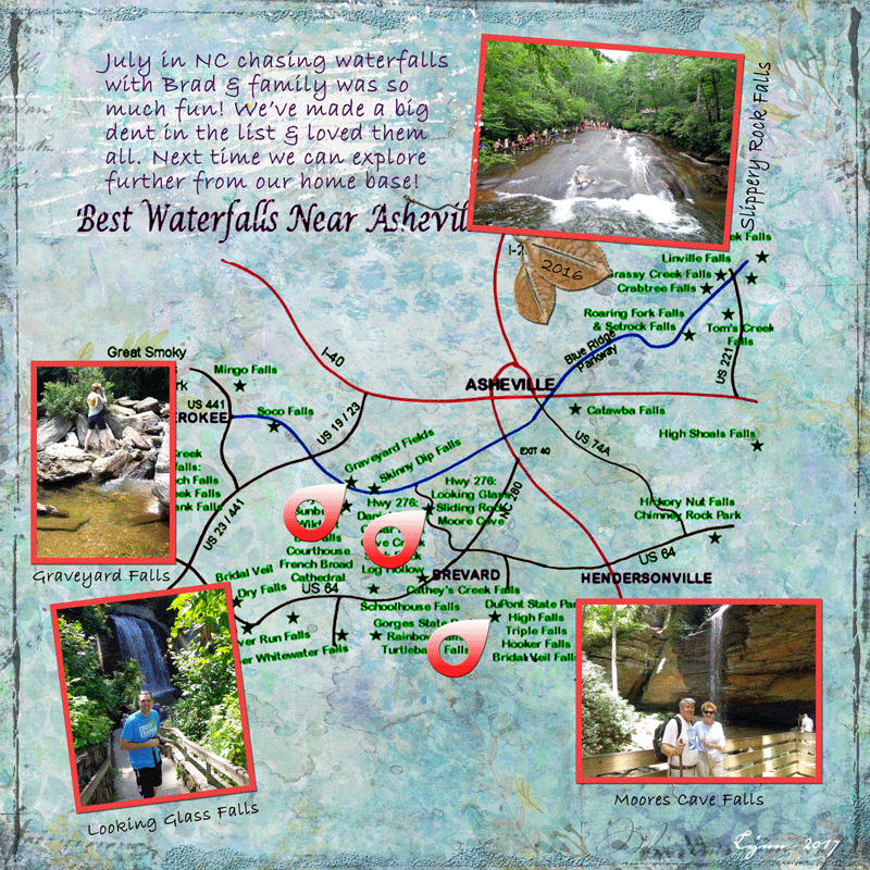 Waterfall-map