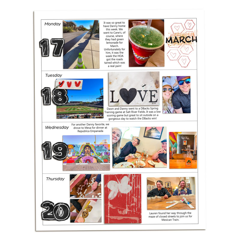 Week 12 Memory Planner (Left)