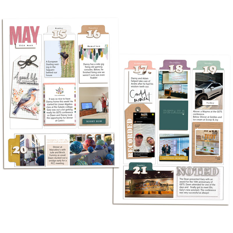 Week 20, 2023 Memory Planner