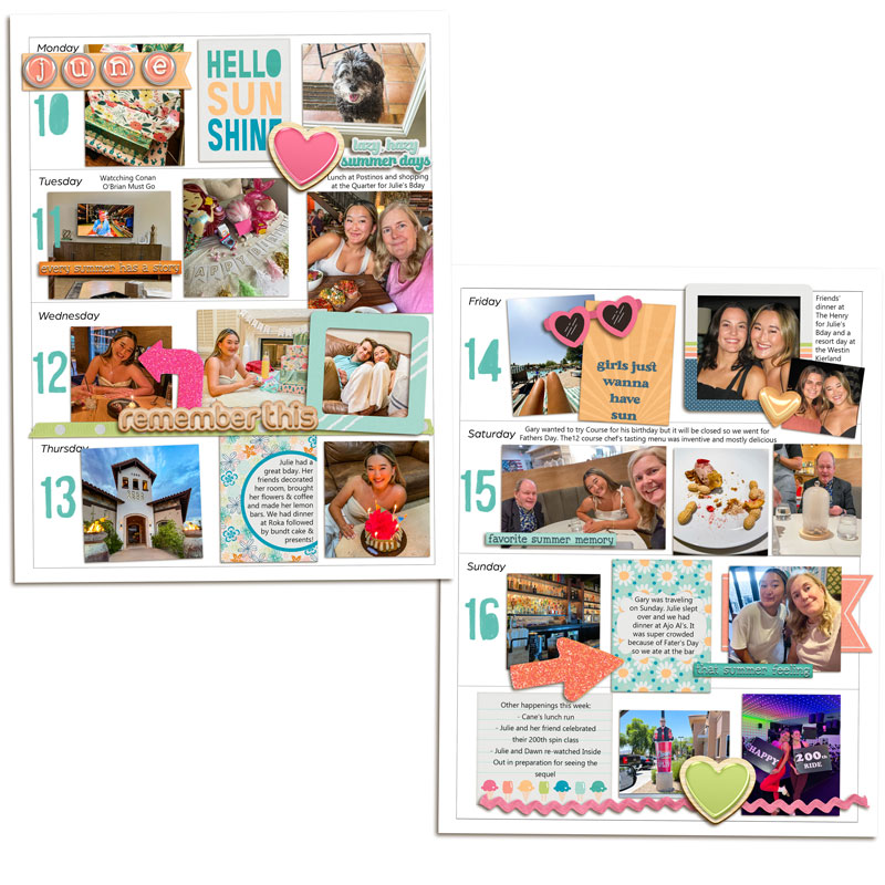 Week 24 Memory Planner