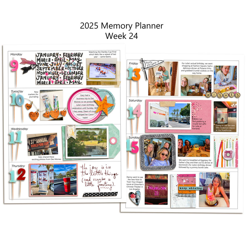 Week 24 Memory Planner