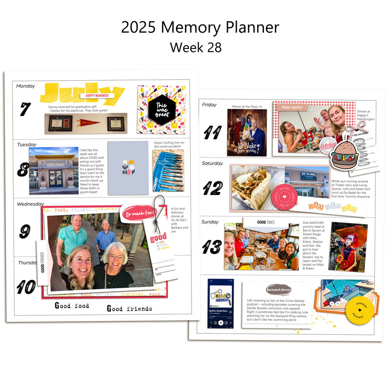 Week 28 Memory Planner