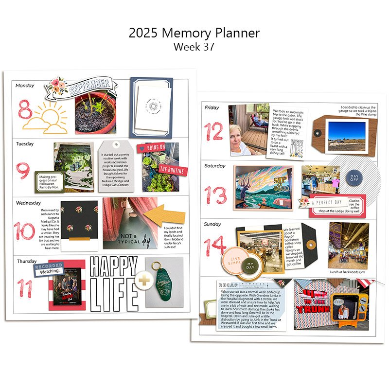 Week 37 Memory Planner