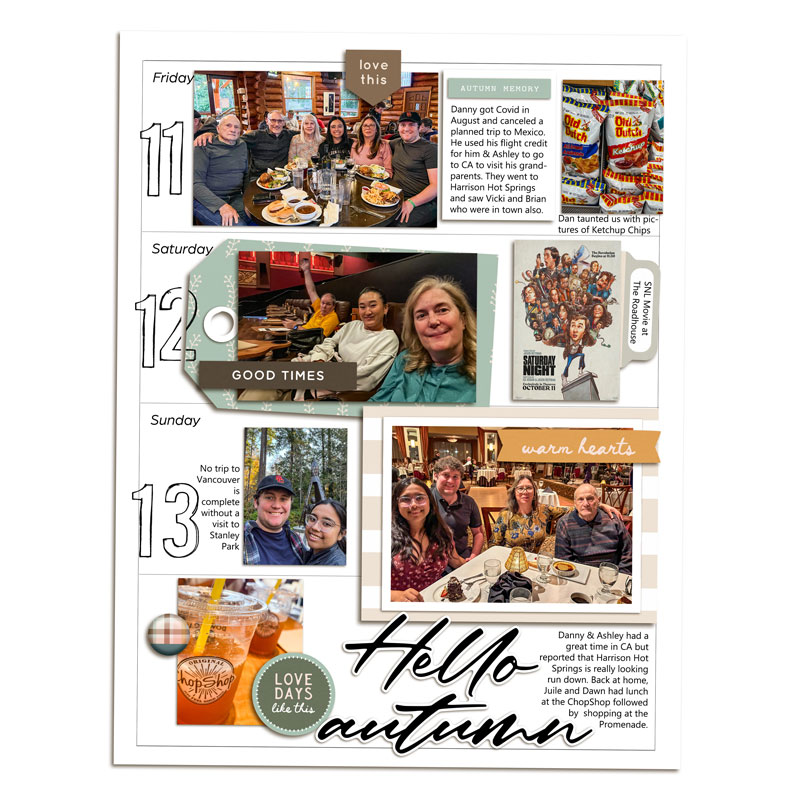Week 41 Memory Planner (right)
