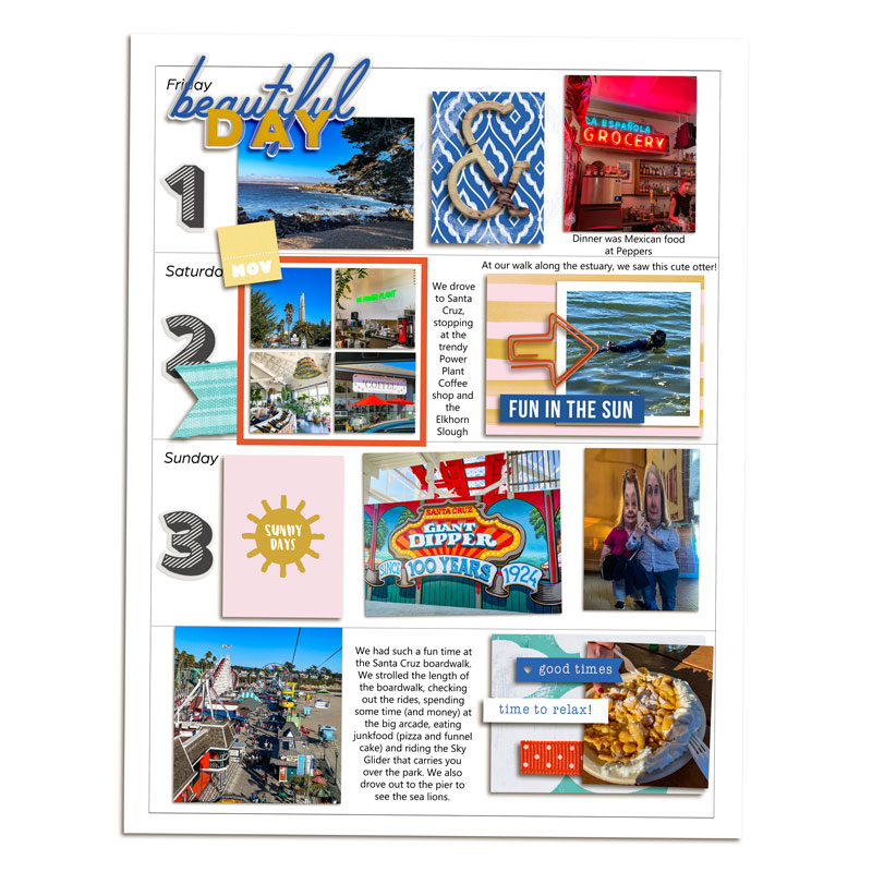 Week 44 Memory Planner (right)