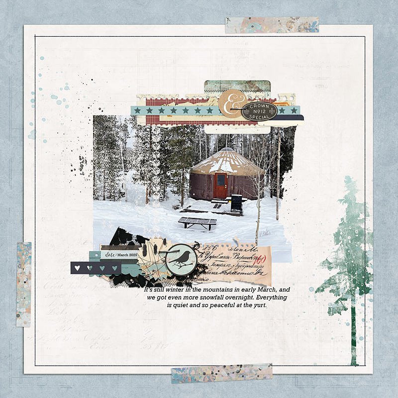 winter at the yurt