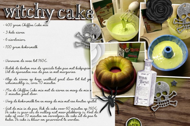 Witchy Cake - Recipe Card