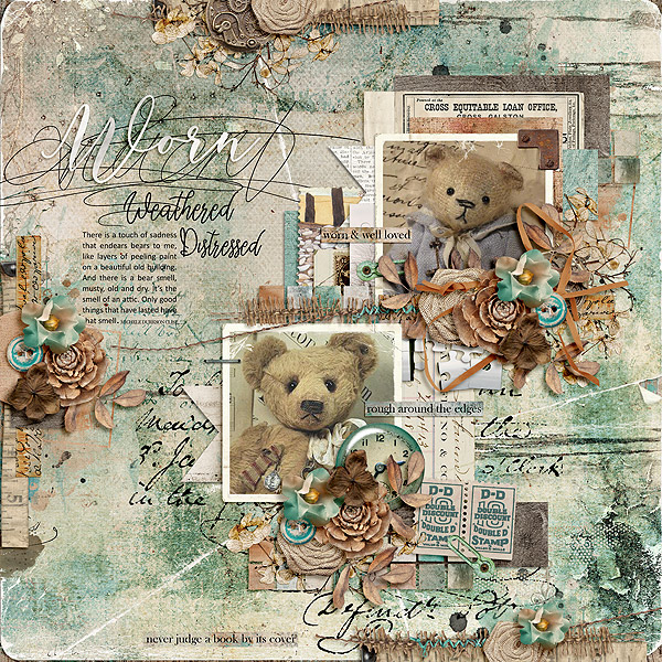 worn and weathered