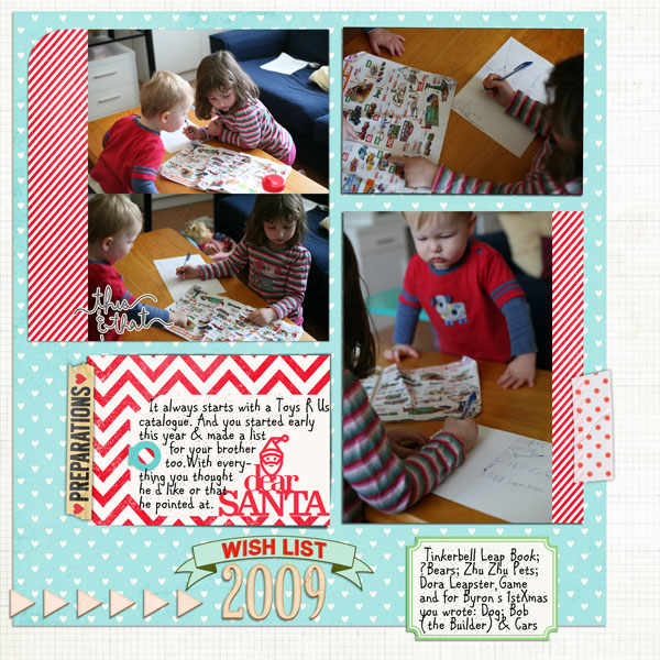 xmas list making 2009