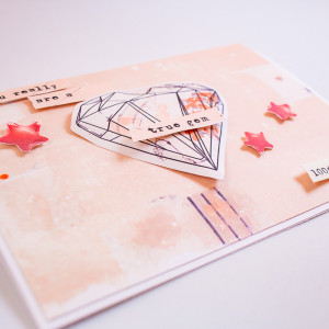 You Are a Gem - Thank you card (hybrid)