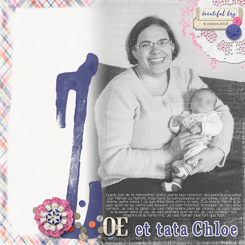 Zoé and auntie Chloé